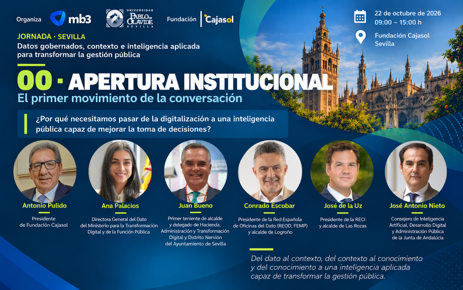 Jornada institucional "Datos gobernados, contexto e inteligencia aplicada para transformar la gestión pública"